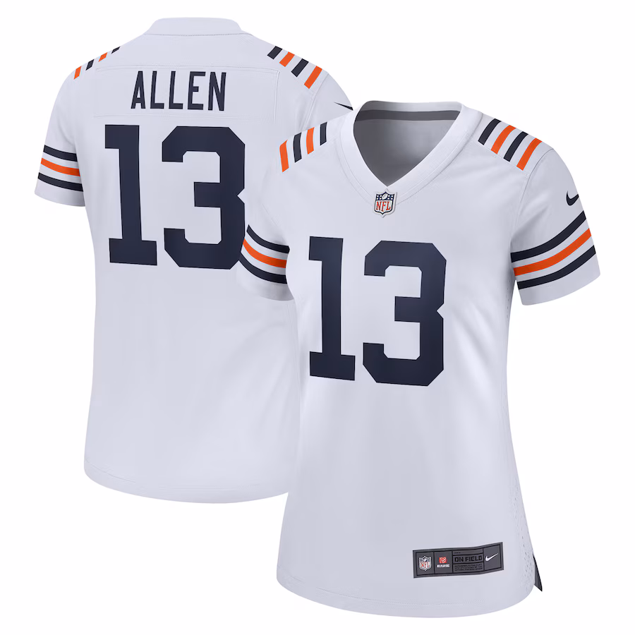 Women's Chicago Bears Keenan Allen Nike White Alternate Game Jersey - Jersey