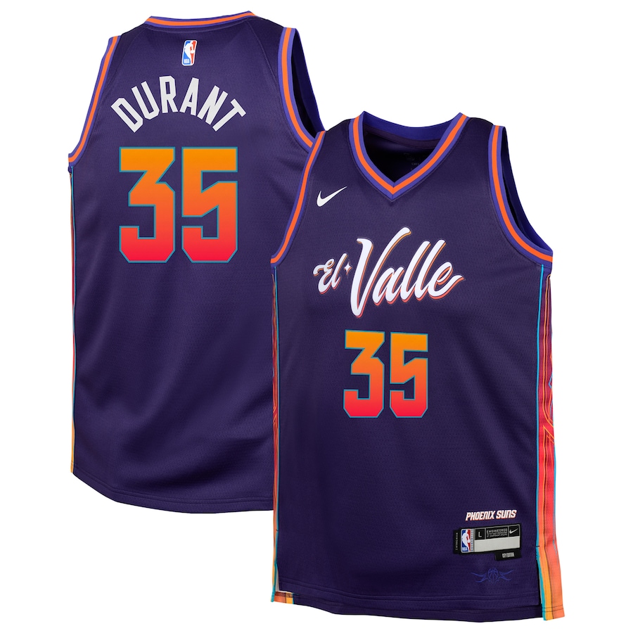 Youth Phoenix Suns Kevin Durant Nike Purple  Swingman Replica Jersey - City Edition - Jersey
