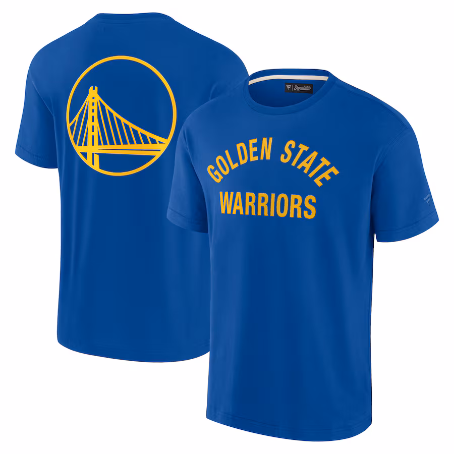 Unisex Golden State Warriors Fanatics Royal Elements Super Soft Short Sleeve T-Shirt - Jersey