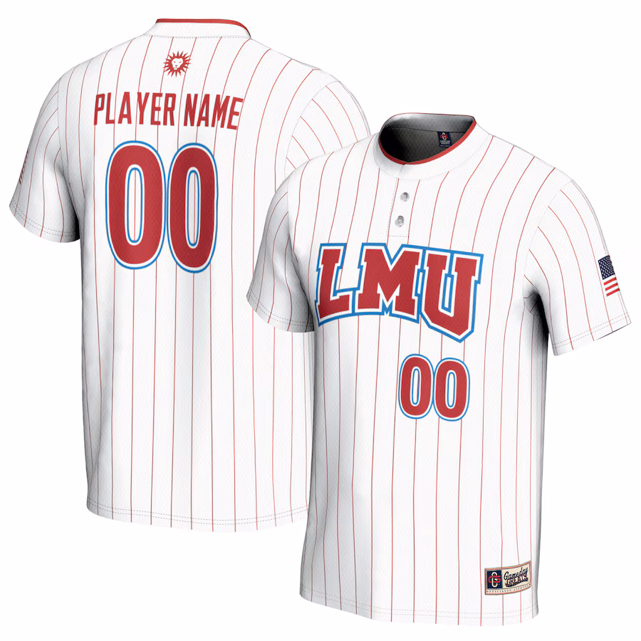 Loyola Marymount Lions GameDay Greats Unisex NIL Pick-A-Player Softball Lightweight Jersey - White - Jersey