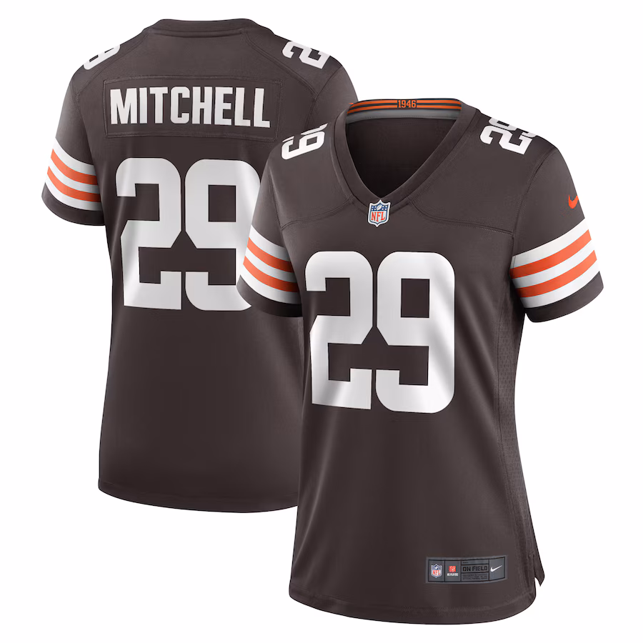 Women's Cleveland Browns Cameron Mitchell Nike  Brown Team Game Jersey - Jersey