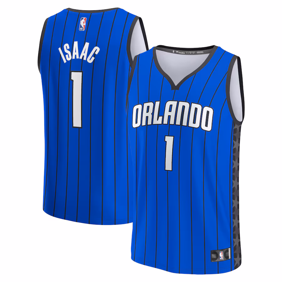 Men's Orlando Magic Jonathan Isaac Fanatics Blue Fast Break Replica Player Jersey - Statement Edition - Jersey
