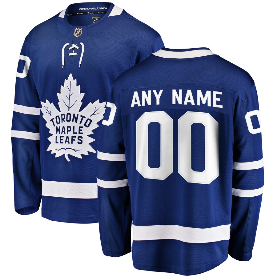 Men's Toronto Maple Leafs Fanatics Branded Blue Home Breakaway Custom Jersey - Jersey