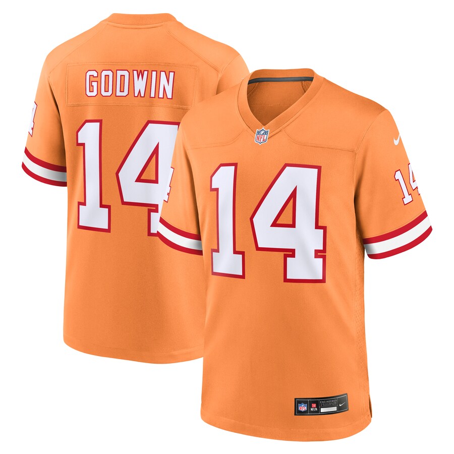 Men's Tampa Bay Buccaneers Chris Godwin Nike Orange Throwback Game Jersey - Jersey