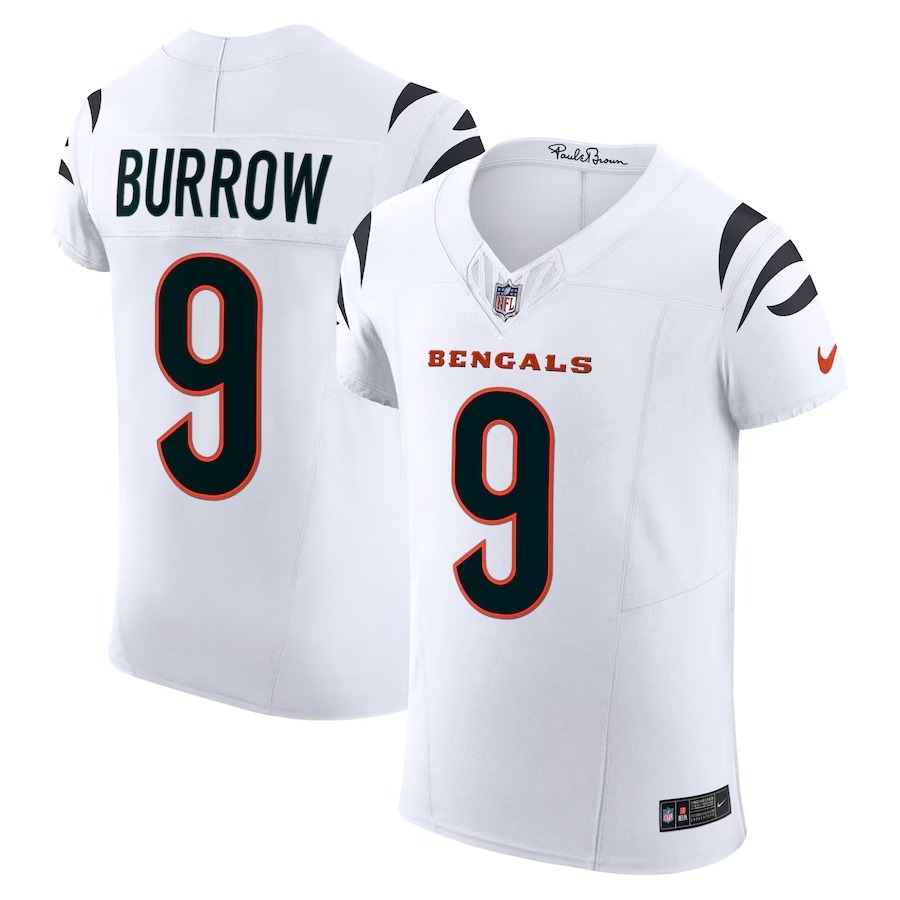 Men's Cincinnati Bengals Joe Burrow Nike White  Vapor F.U.S.E. Elite Jersey - Jersey