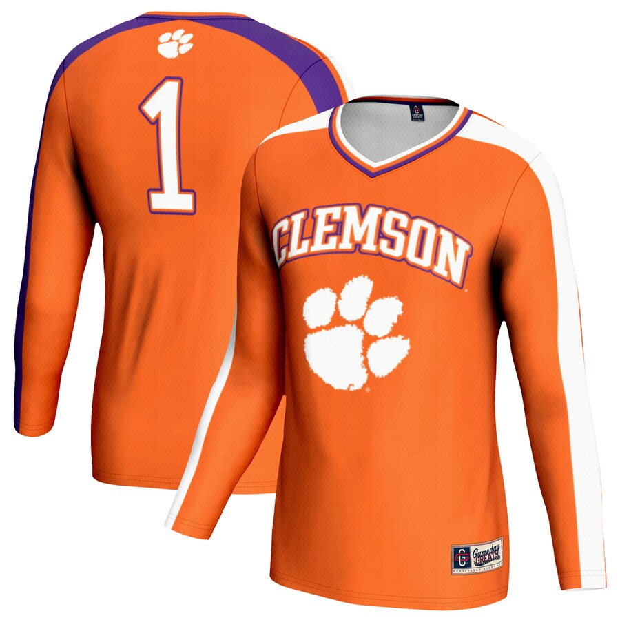 Unisex GameDay Greats Orange Clemson Tigers Women's Volleyball Lightweight Fashion Jersey - Jersey