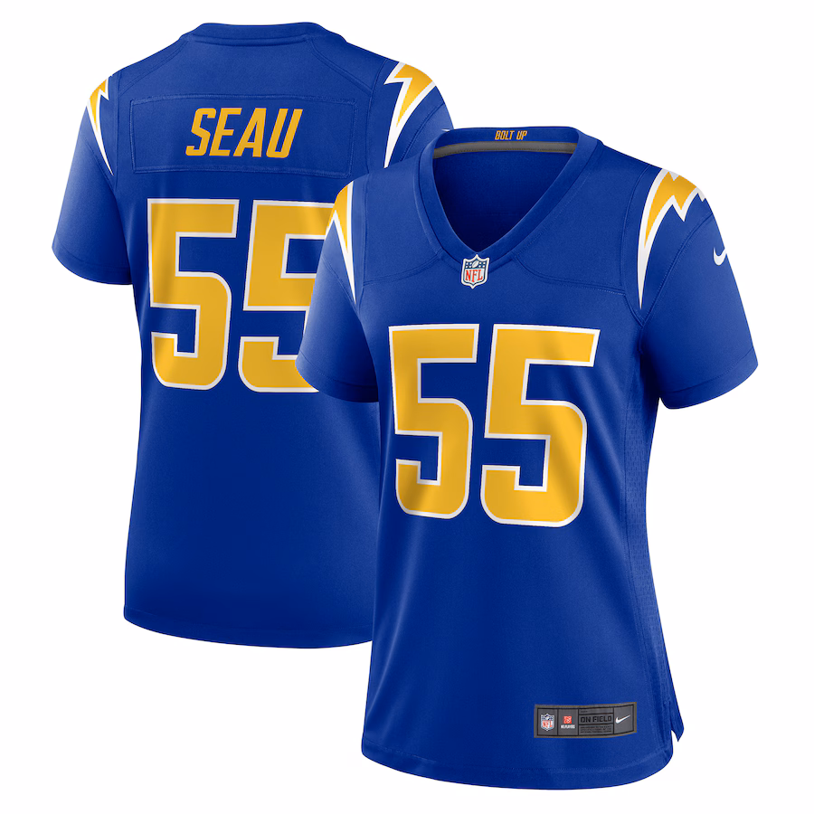 Women's Los Angeles Chargers Junior Seau Nike Royal Retired Game Jersey - Jersey