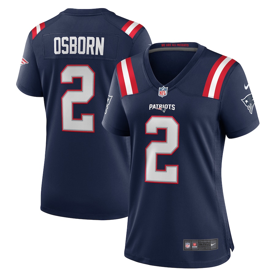 Women's New England Patriots K.J. Osborn Nike Navy Game Jersey - Jersey