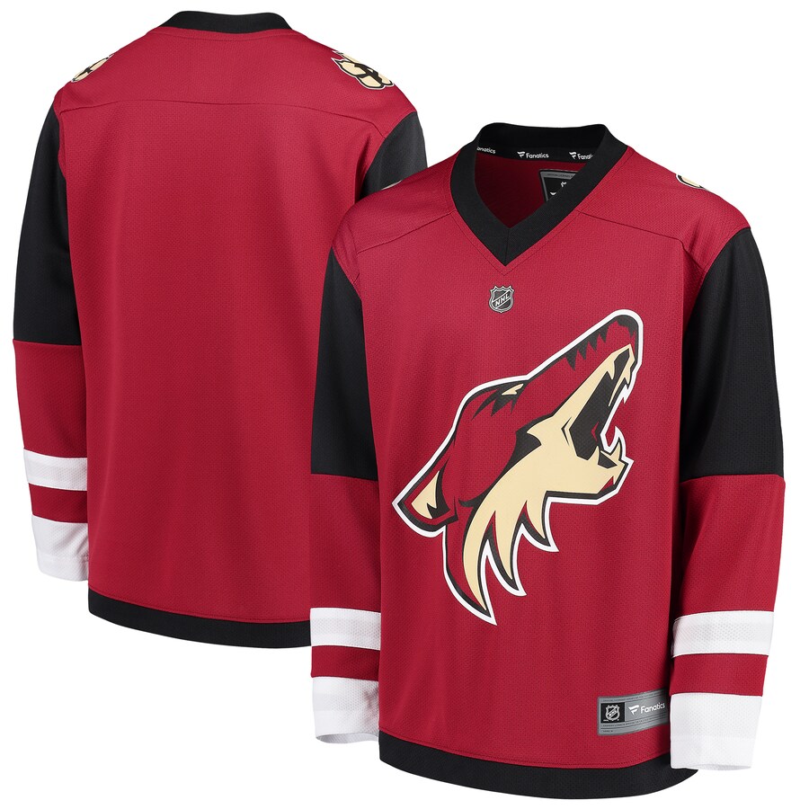Youth Arizona Coyotes Fanatics Branded Red Home Replica Blank Jersey - Jersey