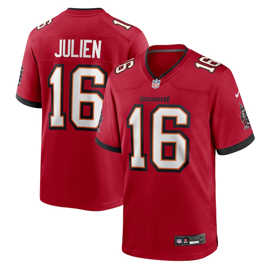 Men's Tampa Bay Buccaneers Jake Julien Nike Red Team Game Jersey - Jersey