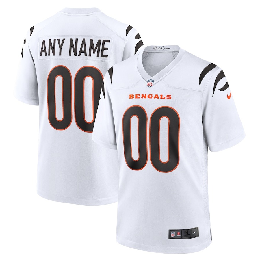 Men's Cincinnati Bengals Nike White Game Custom Jersey - Jersey