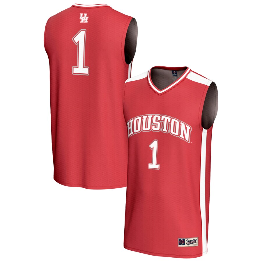 Unisex GameDay Greats #1 Red Houston Cougars Lightweight Basketball Fashion Jersey - Jersey