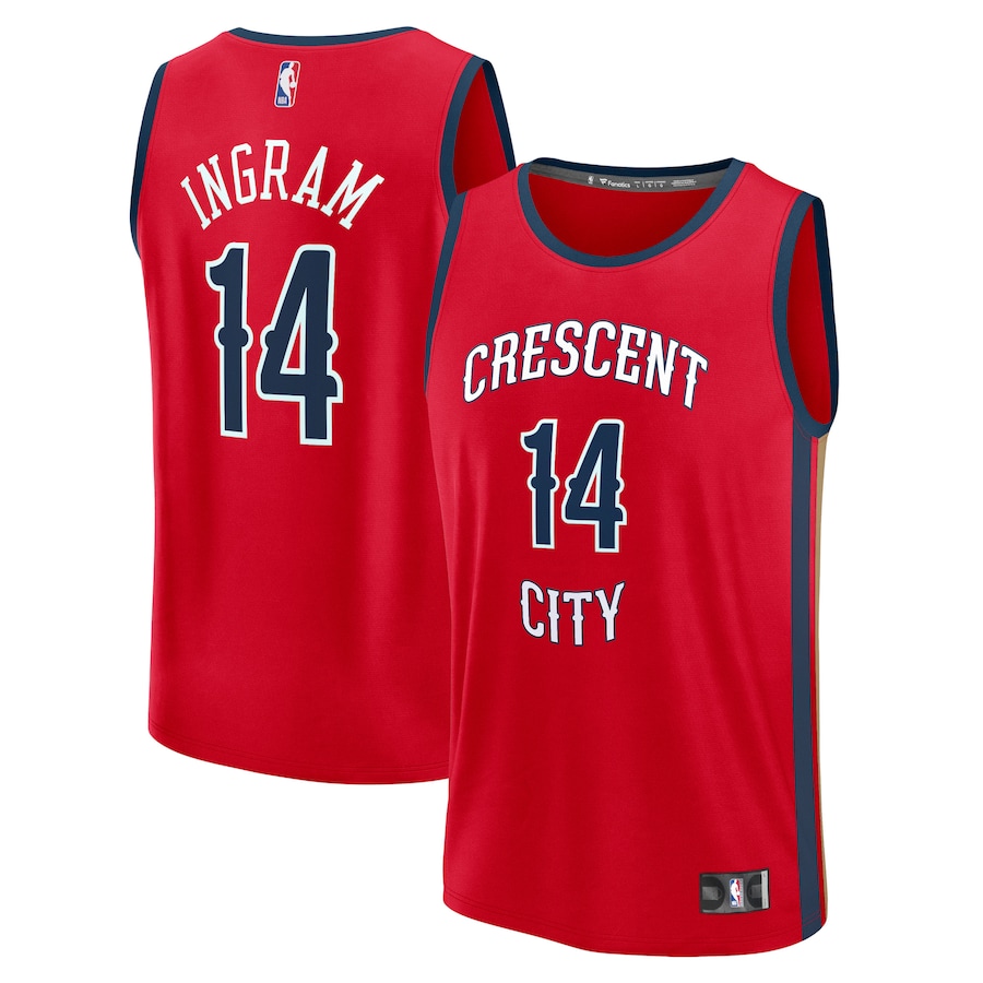 Men's New Orleans Pelicans Brandon Ingram Fanatics Red Fast Break Replica Jersey - Statement Edition - Jersey