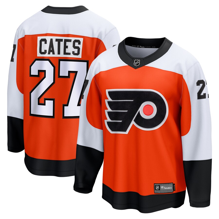 Men's Philadelphia Flyers Noah Cates Fanatics Branded Orange Home Breakaway Jersey - Jersey