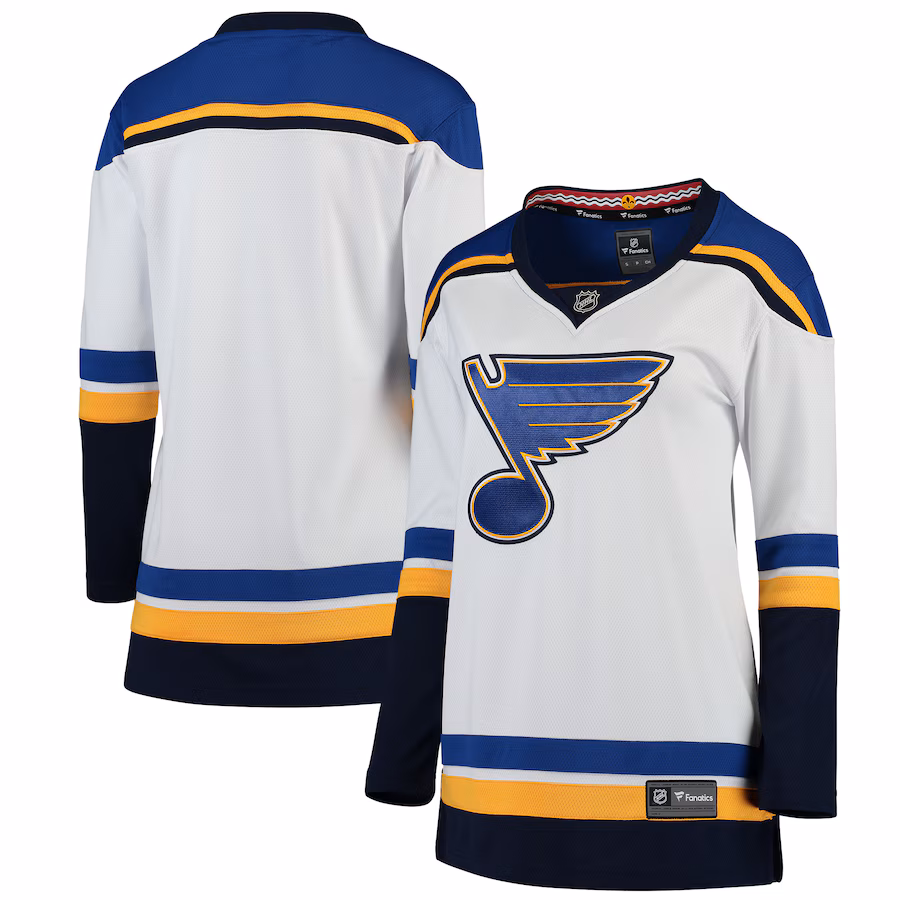 Women's St. Louis Blues Fanatics White Away Breakaway Jersey - Jersey