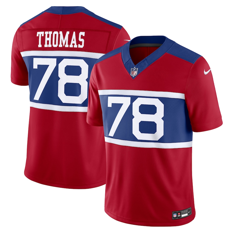 Men's New York Giants Andrew Thomas Nike Century Red Alternate Vapor F.U.S.E. Limited Jersey - Jersey