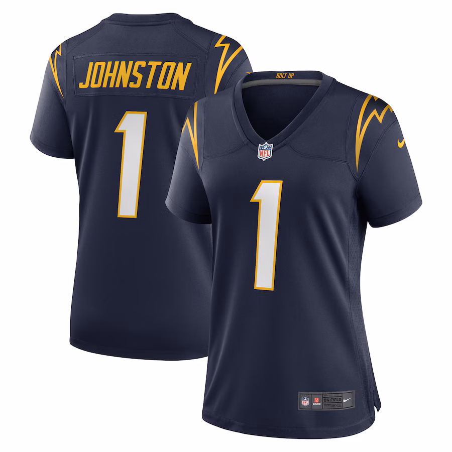 Women's Los Angeles Chargers Quentin Johnston Nike Navy Alternate Game Jersey - Jersey