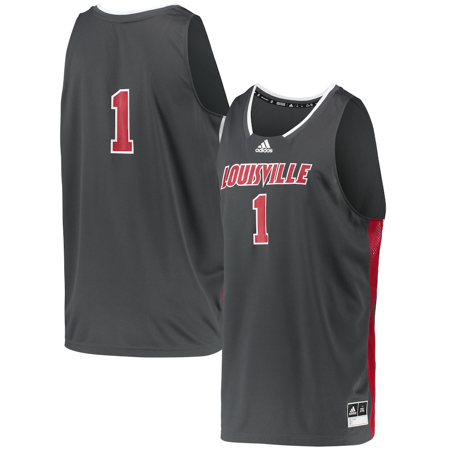 #1 Louisville Cardinals adidas Reverse Retro Jersey - Gray - Jersey
