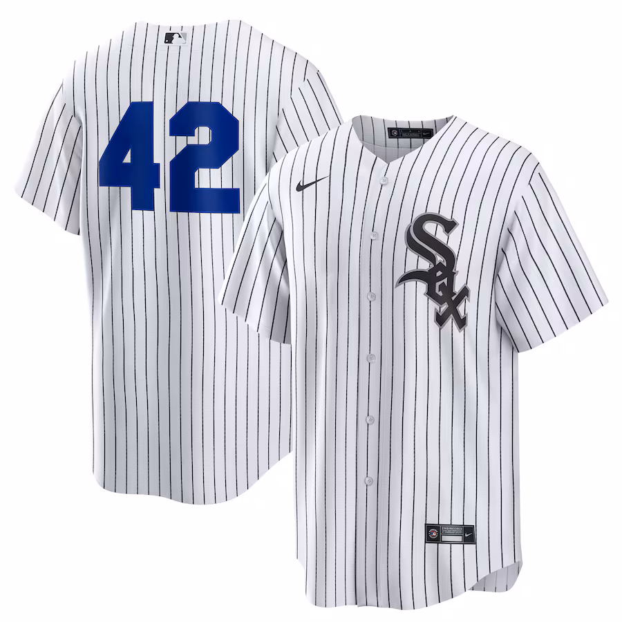 Men's Chicago White Sox Nike White Home 2025 Jackie Robinson Day Replica Jersey - Jersey