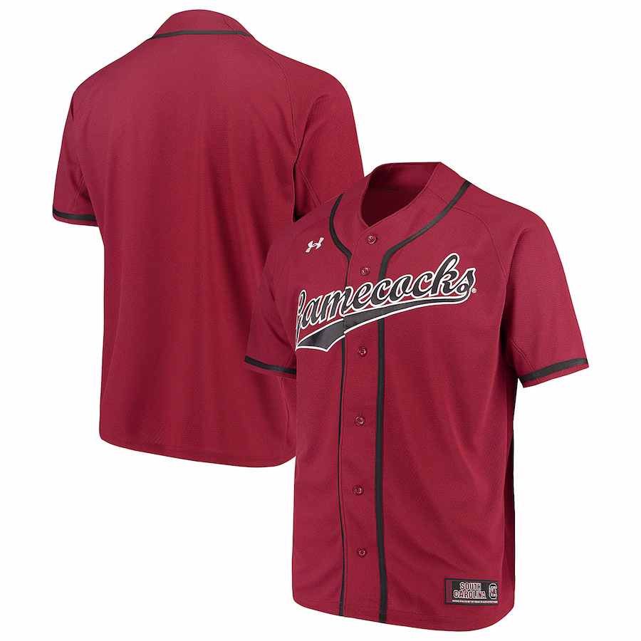 South Carolina Gamecocks Under Armour Performance Replica Baseball Jersey - Garnet - Jersey