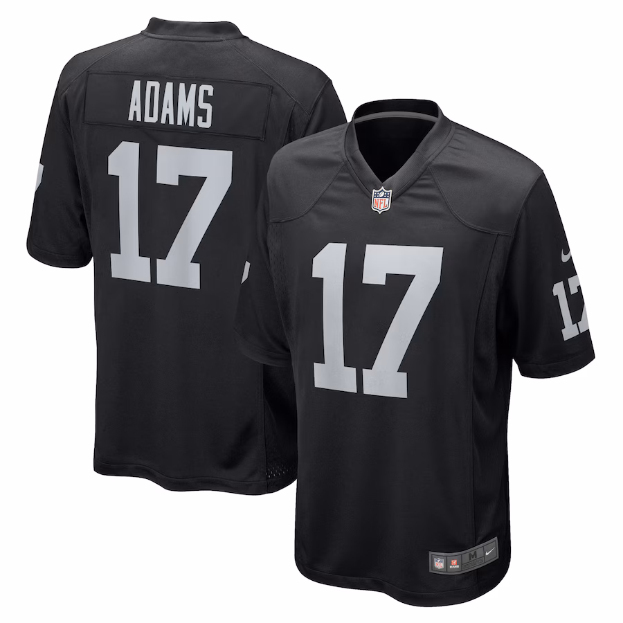 Youth Las Vegas Raiders Davante Adams Nike Black Game Jersey - Jersey