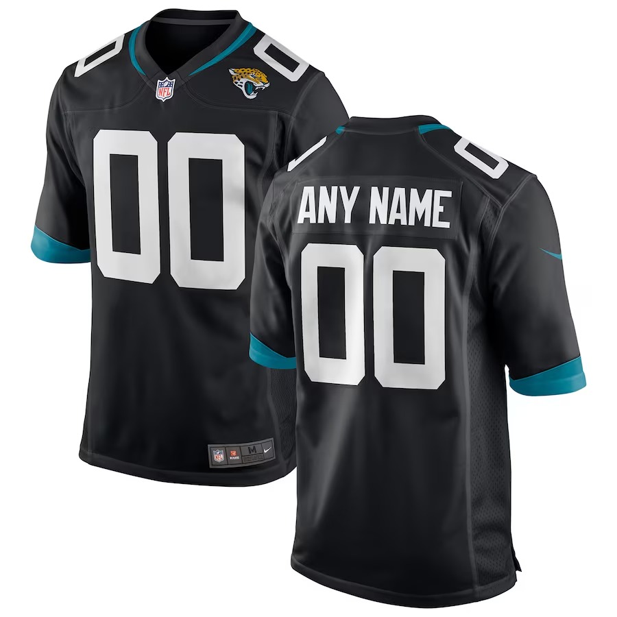 Youth Jacksonville Jaguars Nike Black Custom Team Color Alternate Game Jersey - Jersey