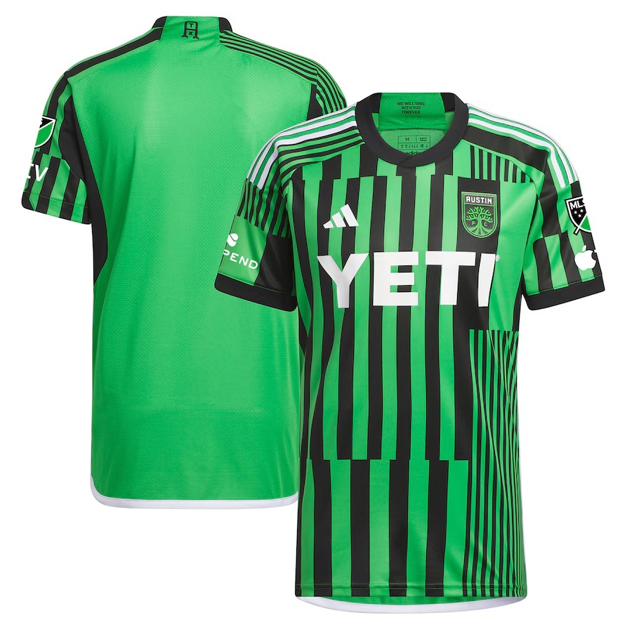 Men's Austin FC adidas Green 2023 Las Voces Kit Authentic Jersey - Jersey