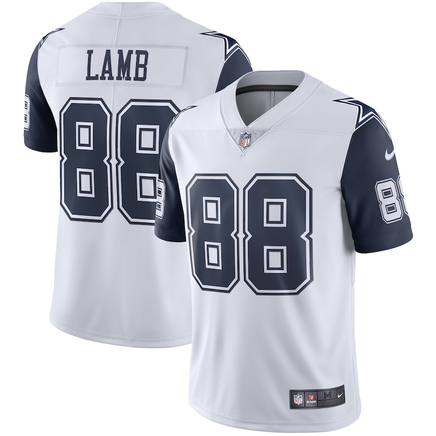 Men's Dallas Cowboys CeeDee Lamb Nike White 2nd Alternate Vapor Limited Jersey - Jersey