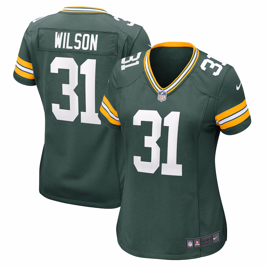 Women's Green Bay Packers Emanuel Wilson Nike Green Game Jersey - Jersey