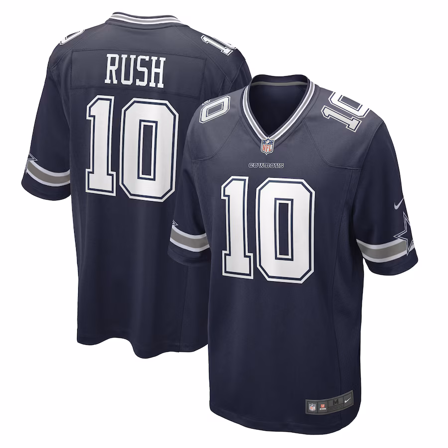 Men's Dallas Cowboys Cooper Rush Nike Navy Game Player Jersey - Jersey
