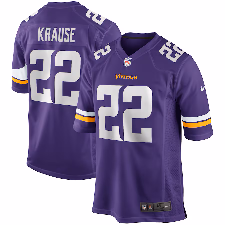 Men's Minnesota Vikings Paul Krause Nike Purple Game Retired Player Jersey - Jersey