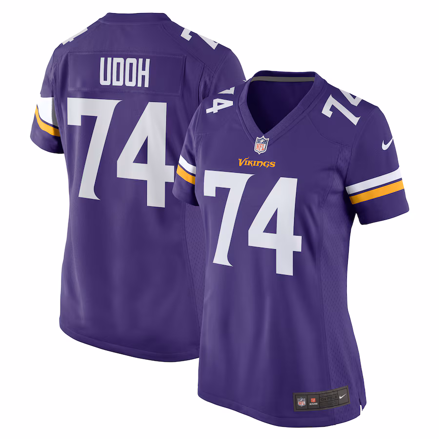 Women's Minnesota Vikings Oli Udoh Nike Purple Game Jersey - Jersey