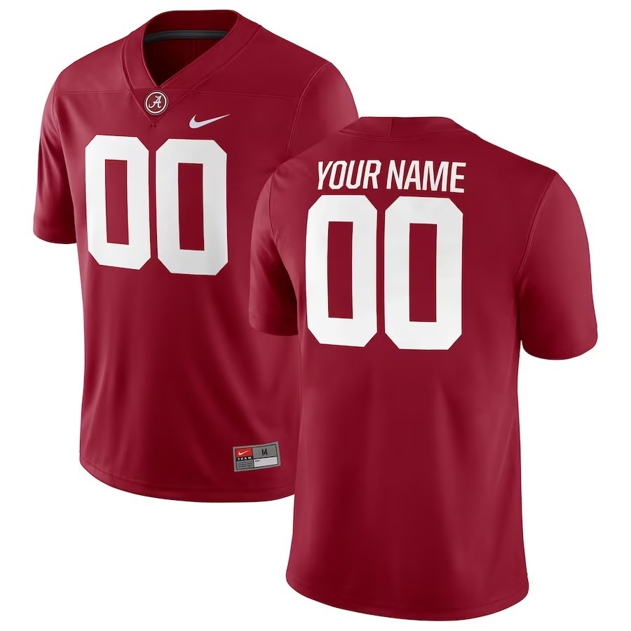 Alabama Crimson Tide Nike Football Custom Game Jersey - Crimson - Jersey