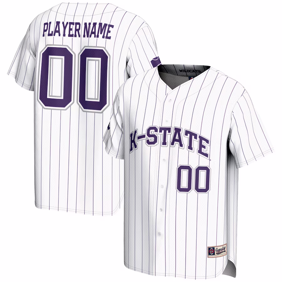 Kansas State Wildcats GameDay Greats NIL Pick-A-Player Lightweight Baseball Jersey - White - Jersey