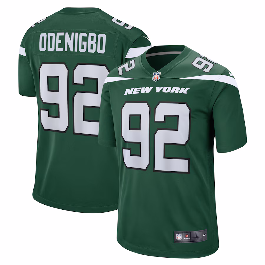Men's New York Jets Ifeadi Odenigbo Nike Gotham Green  Game Jersey - Jersey