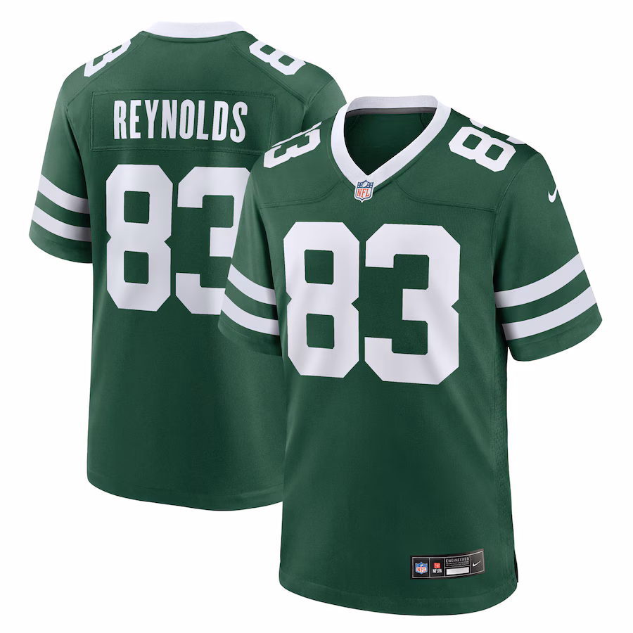 Men's New York Jets Josh Reynolds Nike Legacy Green Team Game Jersey - Jersey