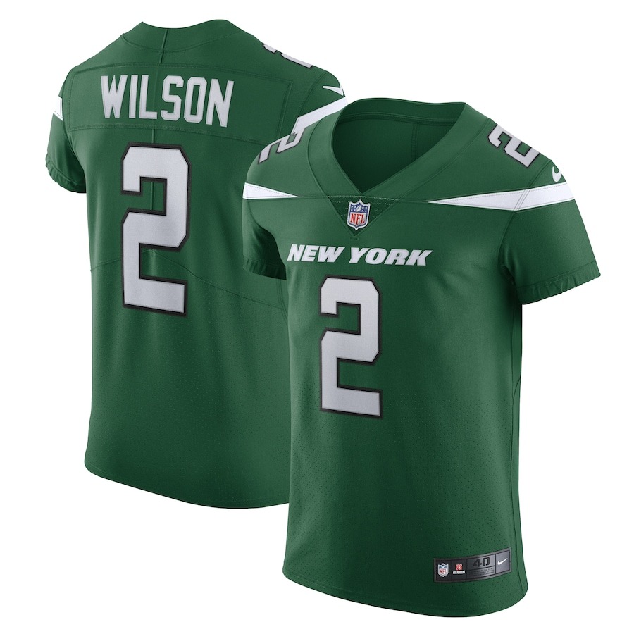 Men's New York Jets Zach Wilson Nike Gotham Green Vapor Elite Jersey - Jersey