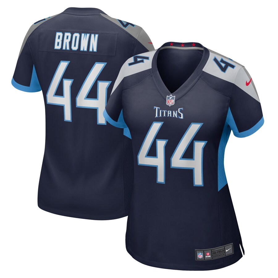Women's Tennessee Titans Mike Brown Nike  Navy  Game Jersey - Jersey