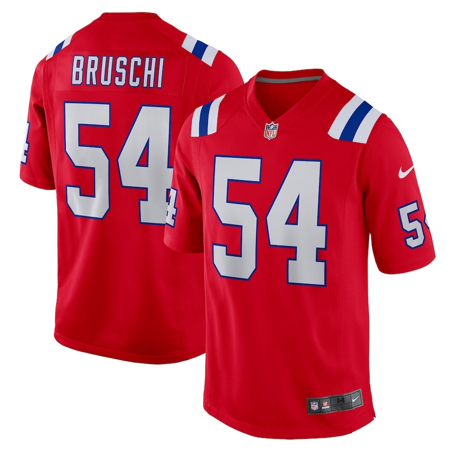Men's New England Patriots Tedy Bruschi Nike Red Retired Player Alternate Game Jersey - Jersey