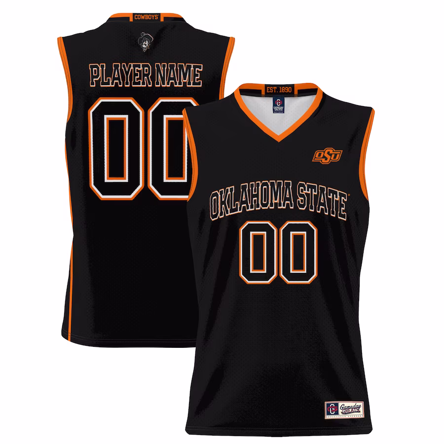 Oklahoma State Cowboys GameDay Greats Youth NIL Pick-A-Player Lightweight Basketball Jersey - Black - Jersey