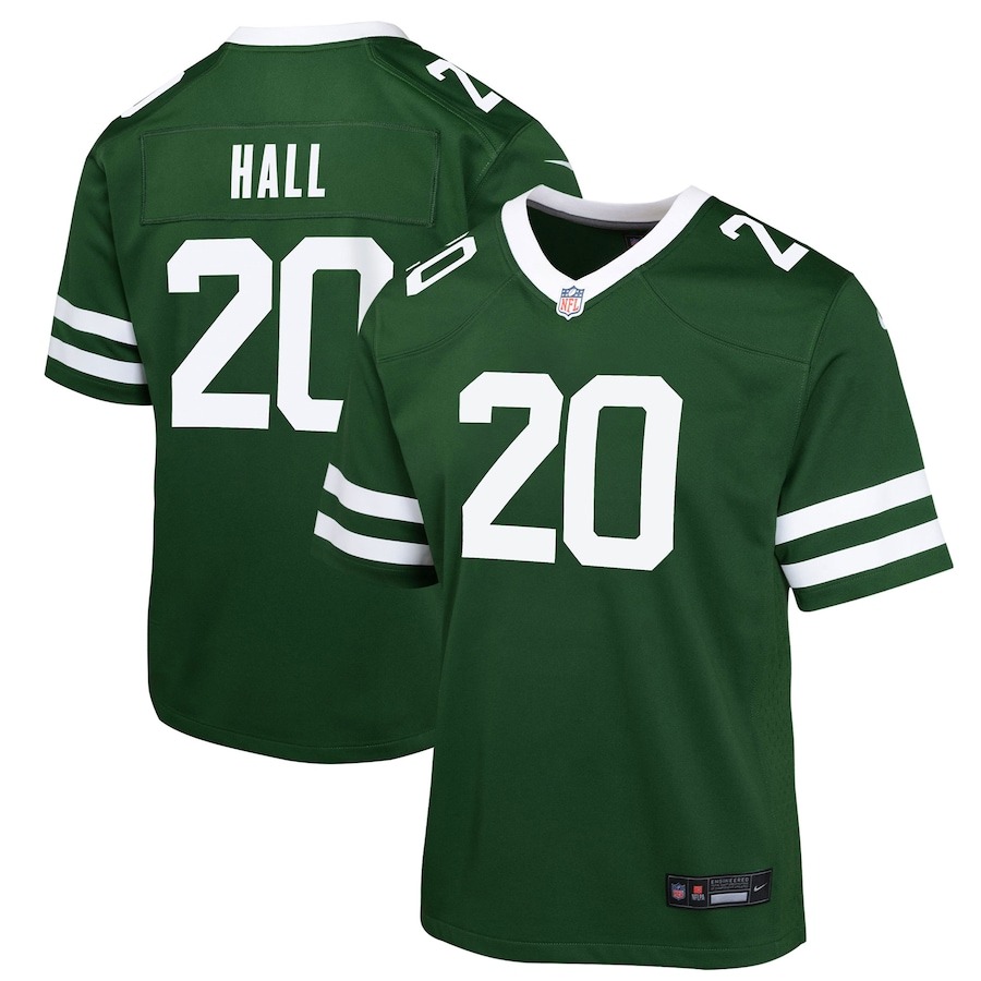 Youth New York Jets Breece Hall Nike Legacy Green Game Jersey - Jersey