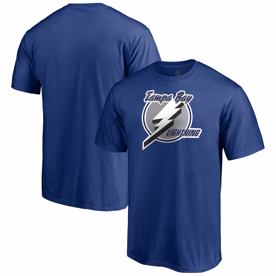Men's Tampa Bay Lightning Blue Primary Logo T-Shirt - Jersey
