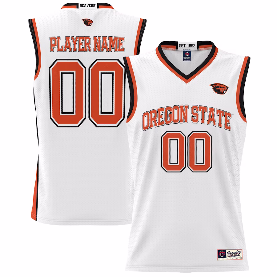 Oregon State Beavers GameDay Greats Youth NIL Pick-A-Player Lightweight Women's Basketball Jersey - White - Jersey