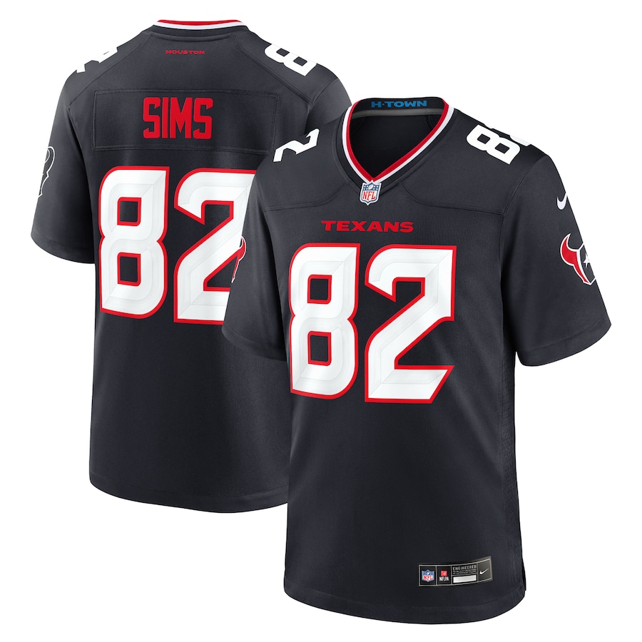 Men's Houston Texans Steven Sims Nike  Navy Team Game Jersey - Jersey
