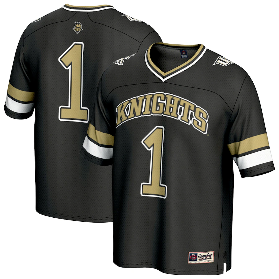 Youth GameDay Greats #1 Black UCF Knights Lightweight Collegiate Football Fashion Jersey - Jersey