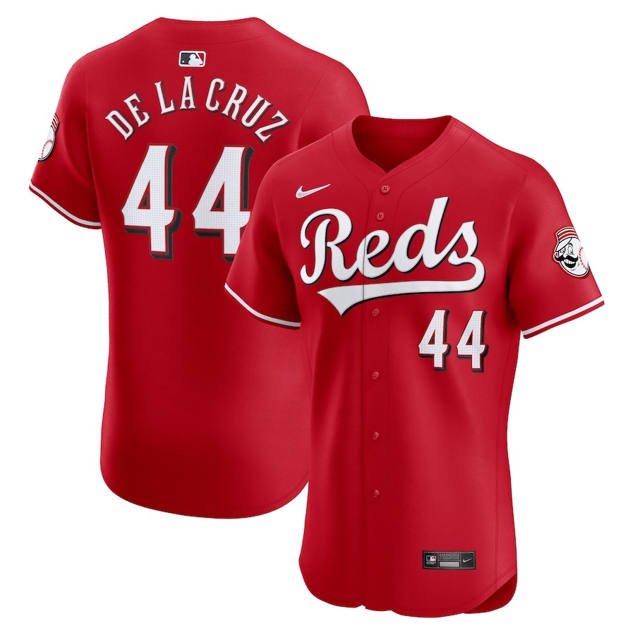Men's Cincinnati Reds Elly De La Cruz Nike Red Alternate Elite Player Jersey - Jersey