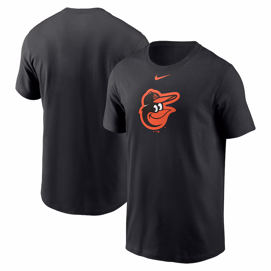 Men's Baltimore Orioles Nike Black Fuse Logo T-Shirt - Jersey