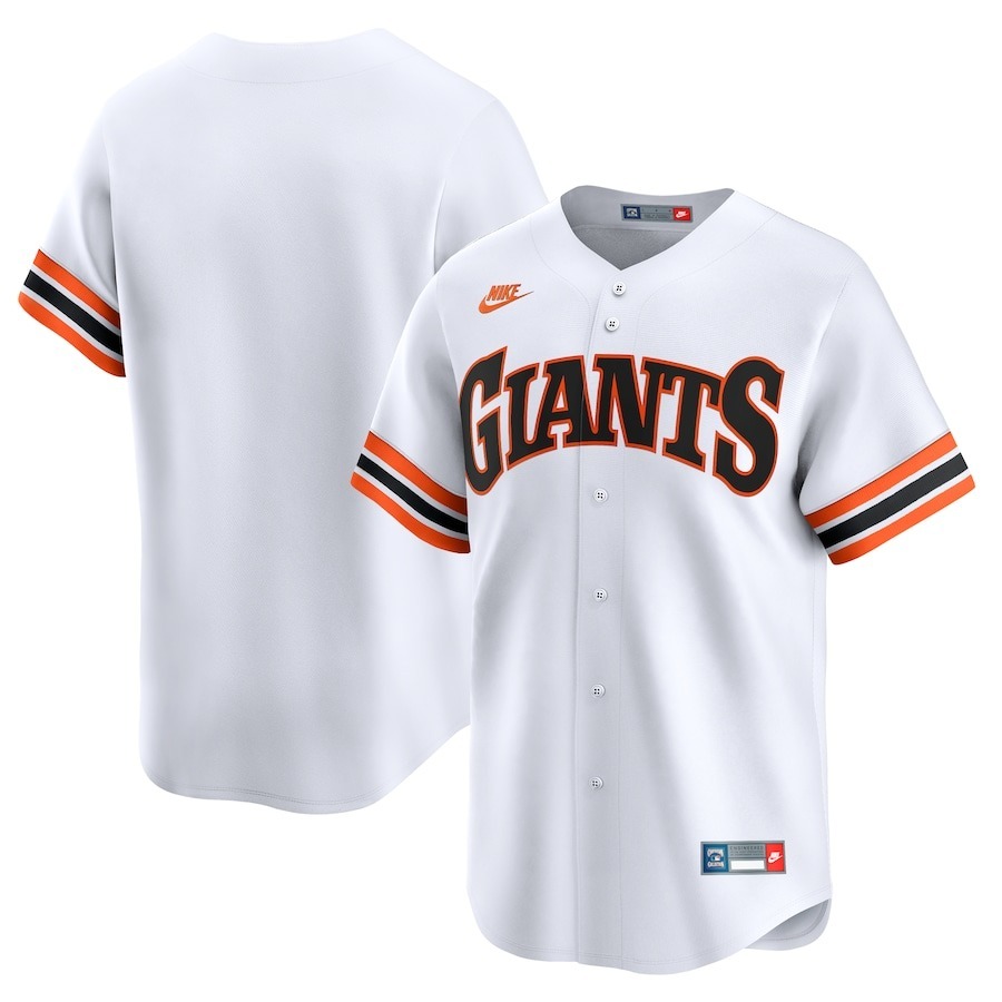 Men's San Francisco Giants Nike White Throwback Cooperstown Collection Limited Jersey - Jersey