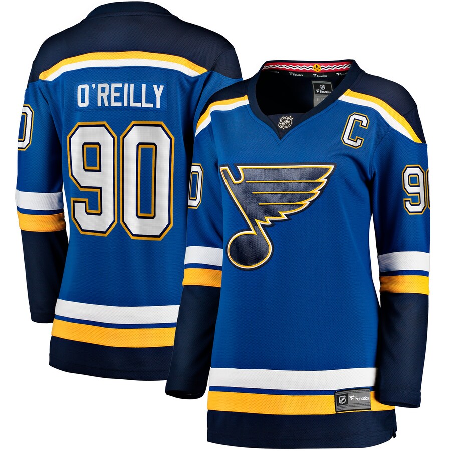 Women's St. Louis Blues Ryan O'Reilly Fanatics Branded Blue Home Premier Breakaway Player Jersey - Jersey