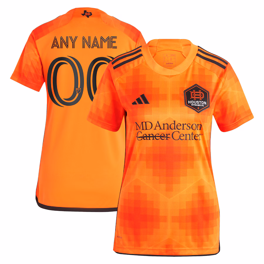 Women's Houston Dynamo FC adidas Orange 2023 El Sol Replica Custom Jersey - Jersey